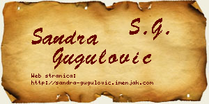Sandra Gugulović vizit kartica
